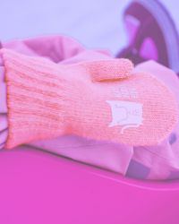 Kattnakken, Rosa uldvanter, lifestyle 1