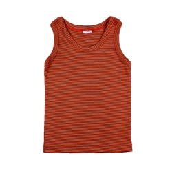 Petit Bateau. Smalstribet undertrøje i rust og marine