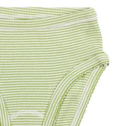 Petit Bateau. Pigetrusse i grøn og hvidstribet -udsnit
