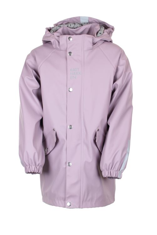 Kattnakken - Regnjakke - Parkacoat - Lys Lavendel - Front