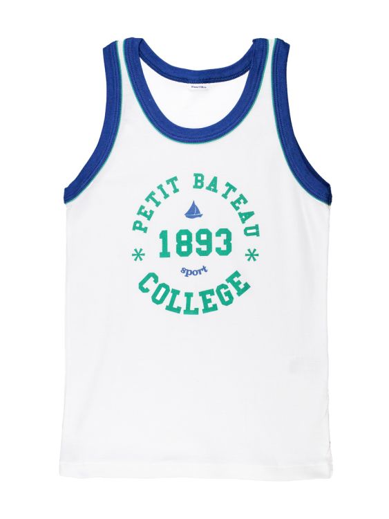 Petit Bateau. Drenge undertrøje med Petit Bateau logo print