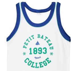 Petit Bateau. Drenge undertrøje med Petit Bateau logo print, udsnit