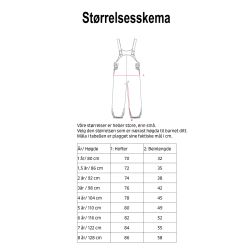 Kattnakken - Regnsæt to-delt i farven Hortensia,  Størrelsesskema buks