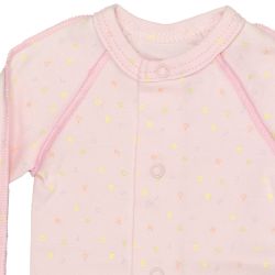 Absorba. Sart rosa body med udvendige sømme, udsnit