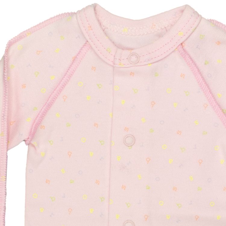 Absorba. Sart rosa body med udvendige sømme, udsnit