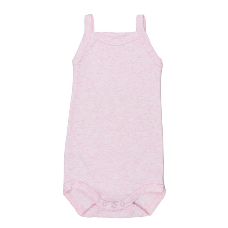 Petit Bateau. Rosa meleret body med tynde stropper