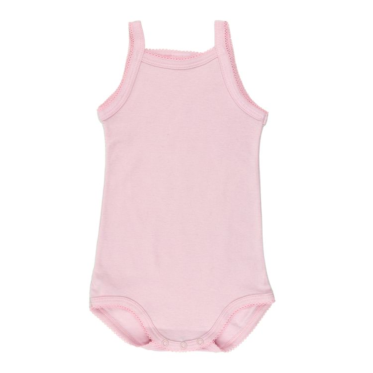 Petit Bateau. Støvet rosa body med tynde stropper