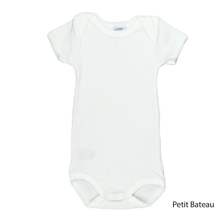 Petit Bateau. Kortærmet hvid body