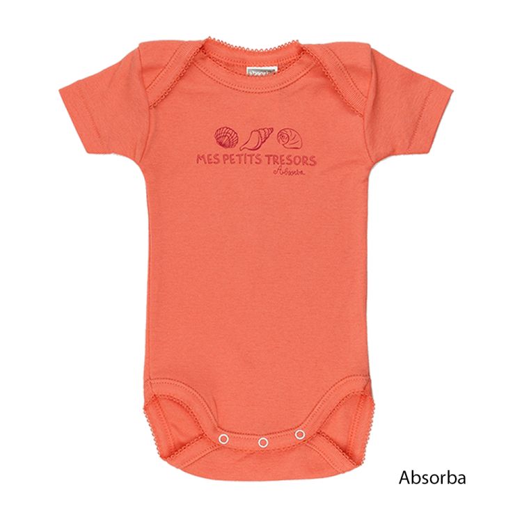 Absorba. Orange body med korte ærmer