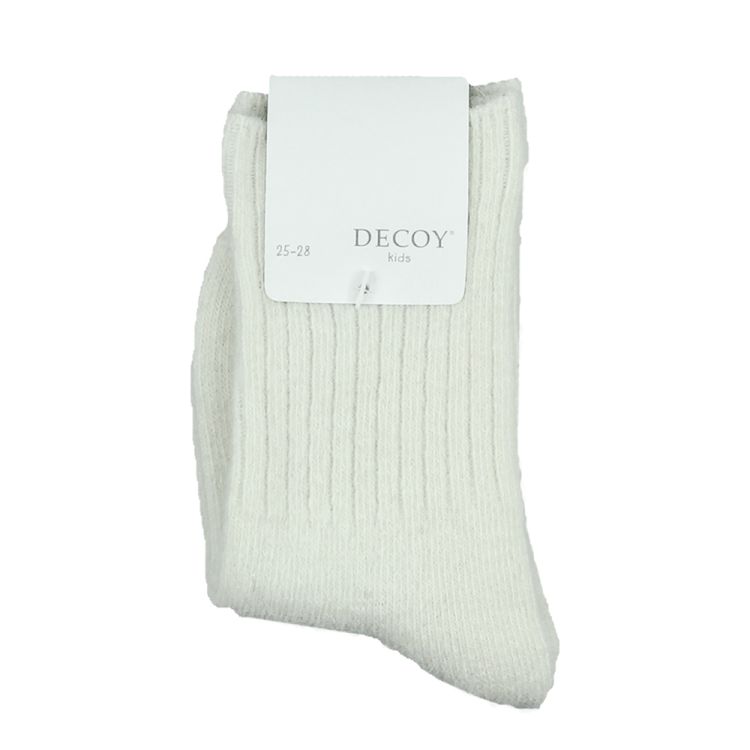 Decoy. Angora uldsokker i råhvid, pakket