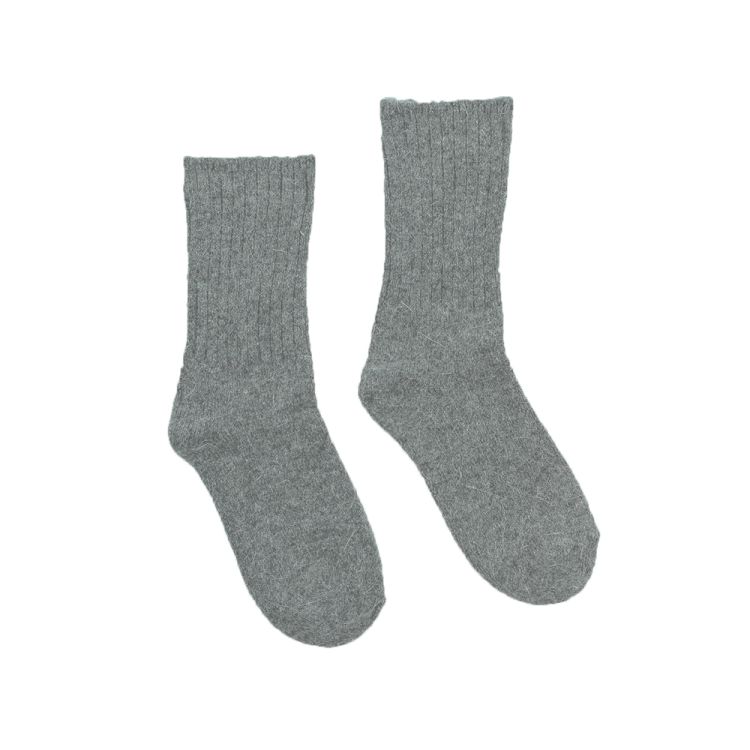 Decoy. Uld og angora sokker i mellemgrå