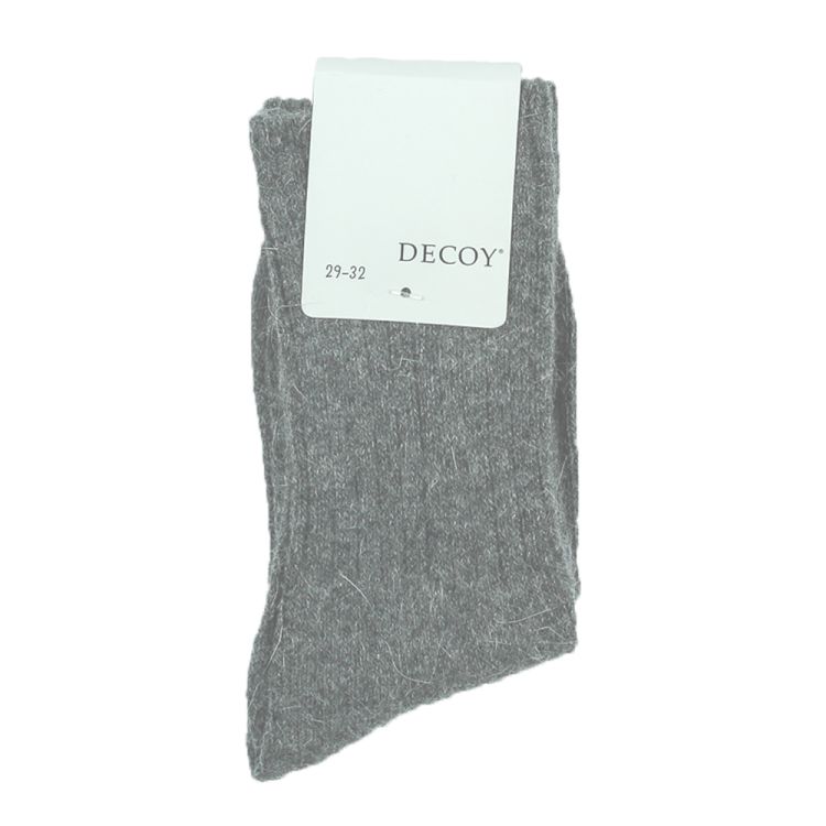 Decoy. Uld og angora sokker i mellemgrå, pakning