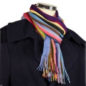 Herretørklæde i silke - brede striber