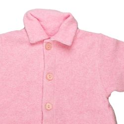 Petit Bateau. Rosa fleece sparkedragt,  udsnit