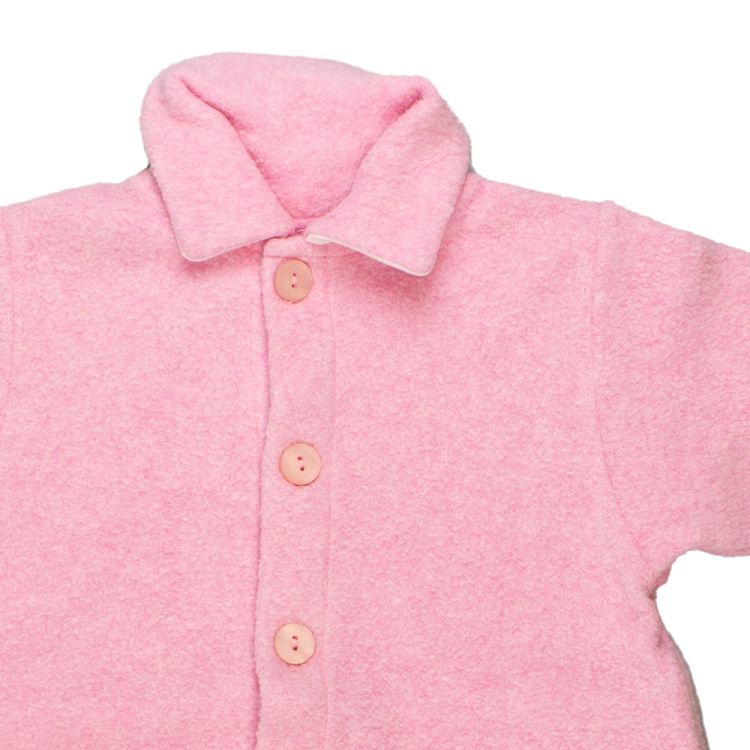 Petit Bateau. Rosa fleece sparkedragt,  udsnit
