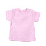 Petit Bateau. Rosa- og hvidstribet babybluse