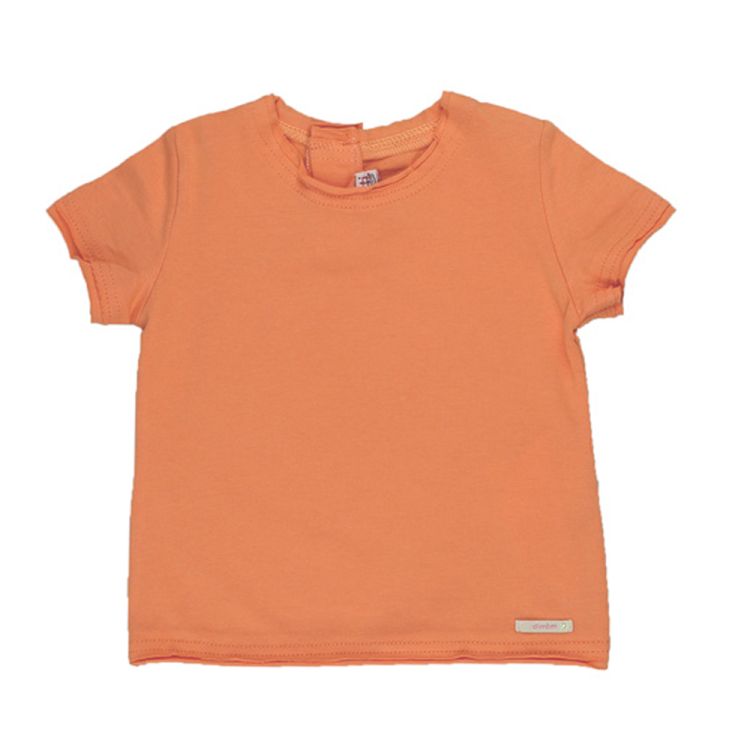 Confetti by Absorba. Orange baby bluse med rå kanter 