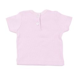 Petit Bateau. Bluse stribet  i lyslilla og lavendel bag