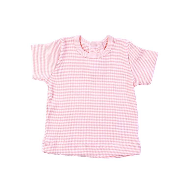 Petit Bateau. Rosa- og hvidstribet babybluse