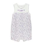 Absorba. Body sommerdragt, hvid med lilla blomster