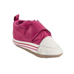 Melton. Baby skindfutter i pink og hvid, inderside