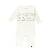 Papfar. Heldragt uld/bomuld - råhvid