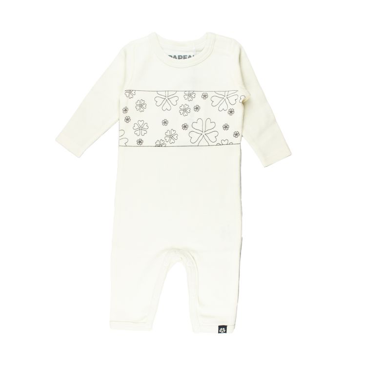 Papfar. Heldragt uld/bomuld - råhvid