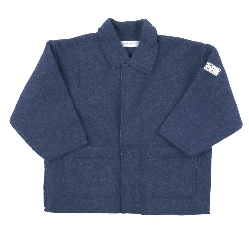 Grain de Blé. Marineblå baby fleecejakke
