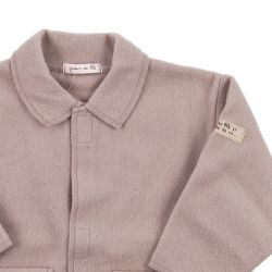 Grain de Blé. Gråbrun fleecejakke, udsnit