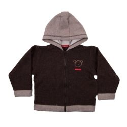 Mimi Couette. Chokobrun fleecejakke i uld