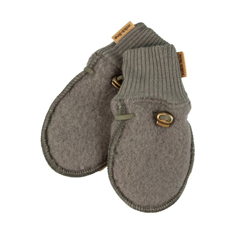 Mikk-Line, uldfleece babyluffer i brungrå (tarmac)