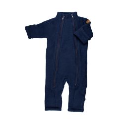 Mikk-Line, uldfleece køredragt - mørkeblå. Heldragten med foldekant