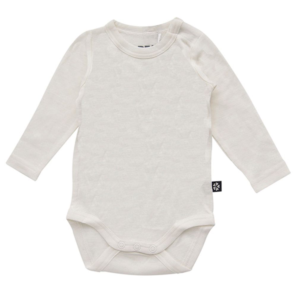 Papfar. Uldbody i merinould - råhvid