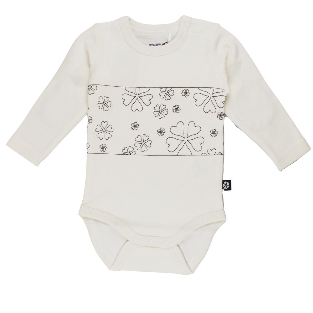 Papfar. Uldbody  med bomuld - råhvid