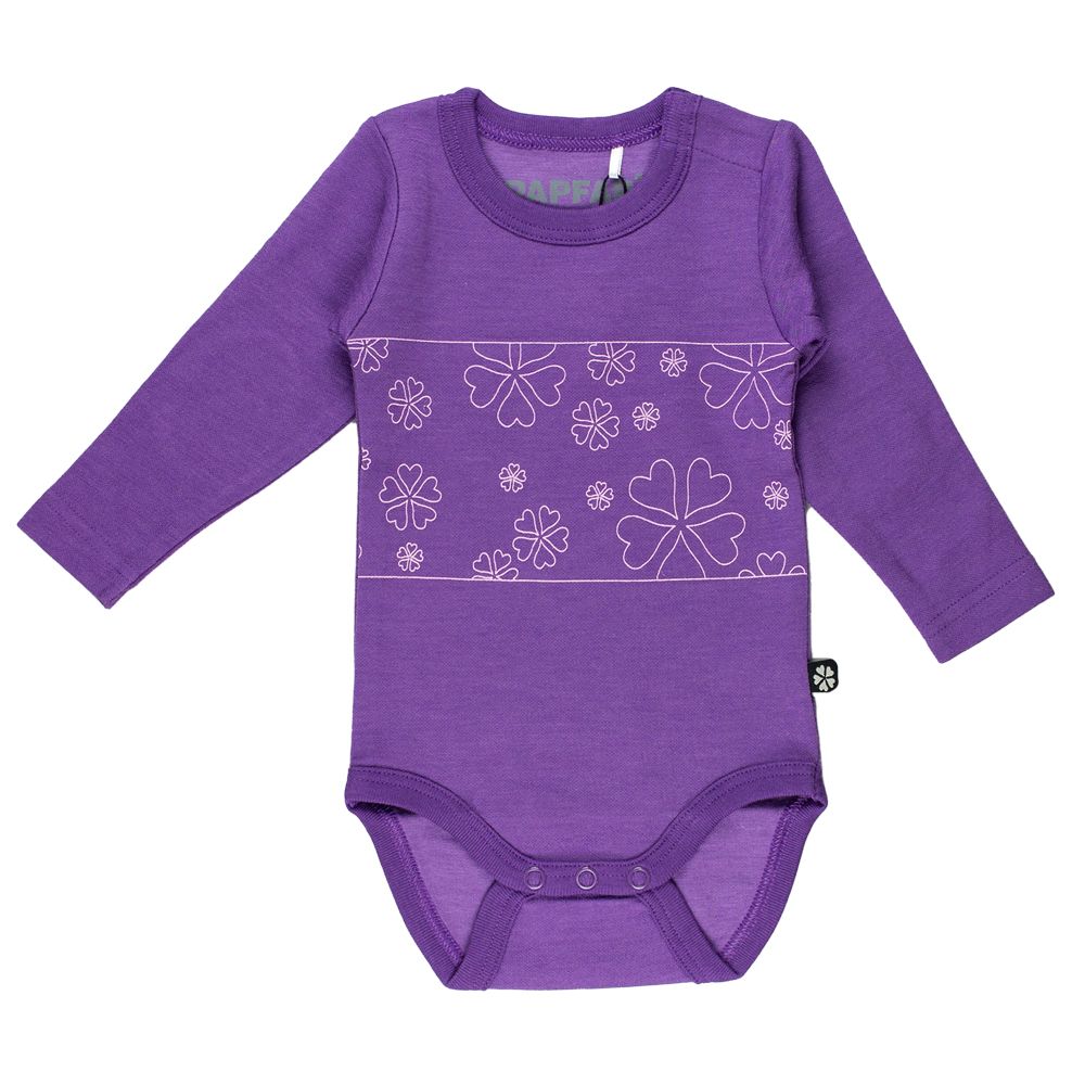 Papfar. Uldbody med bomuld - lilla