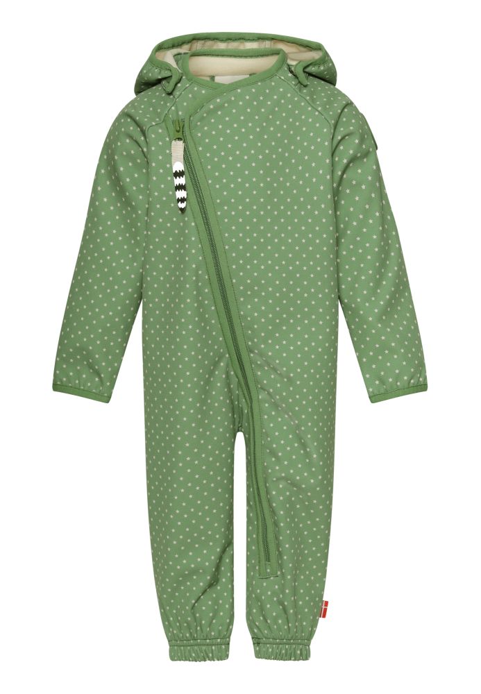 Racoon Outdoor softshell heldragt model Ryder - Grøn. Front