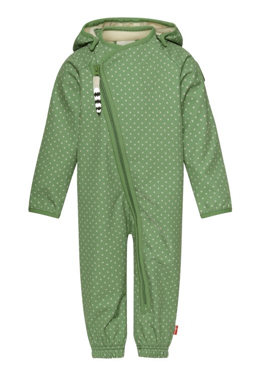 Racoon Outdoor softshell heldragt model Ryder - Grøn. Front