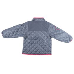 Mikk-Line Termojakke lys grå til piger. Ryg