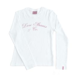 Levi's hvid langærmet t-shirt
