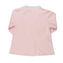 Absorba. Bluse set bagfra til 2-delt babysæt med vendbare bukser - rosa